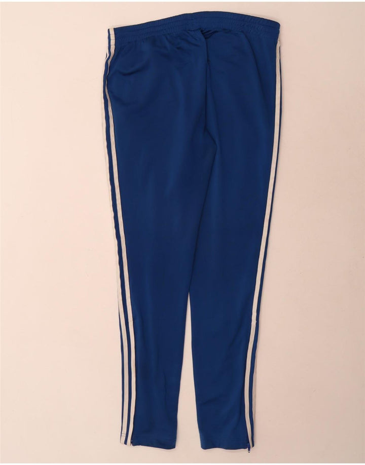 Damskie spodnie dresowe Adidas UK 14, duże, niebieskie, poliestrowe