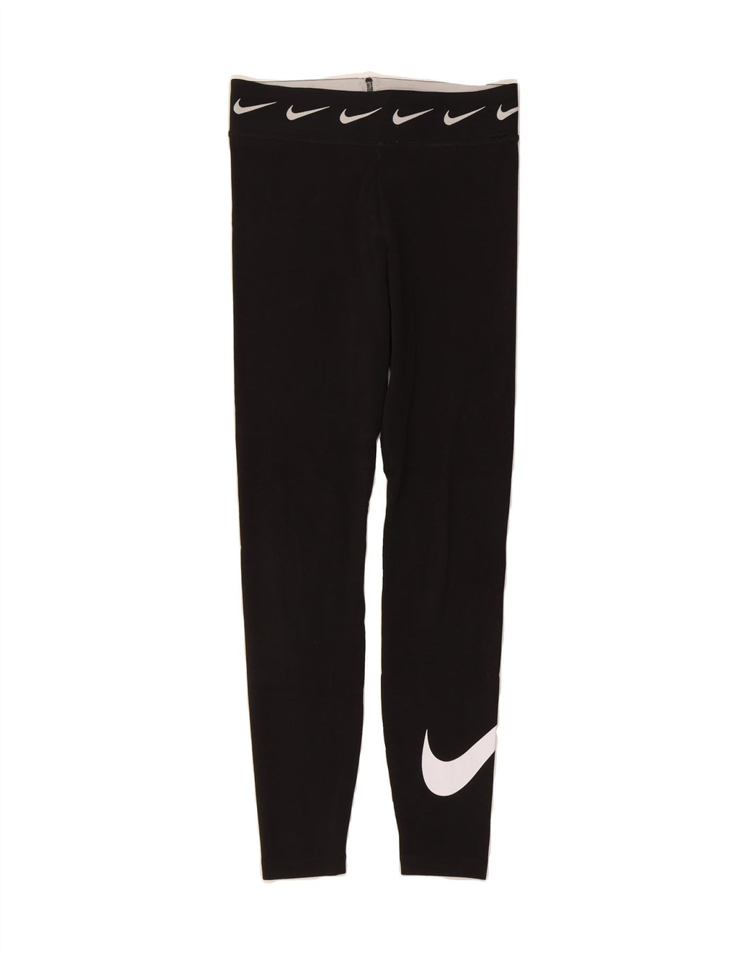 NIKE Womens Graphic Leggings UK 8 Small Black Cotton Vintage Nike and Second-Hand Nike from Messina Hembry 