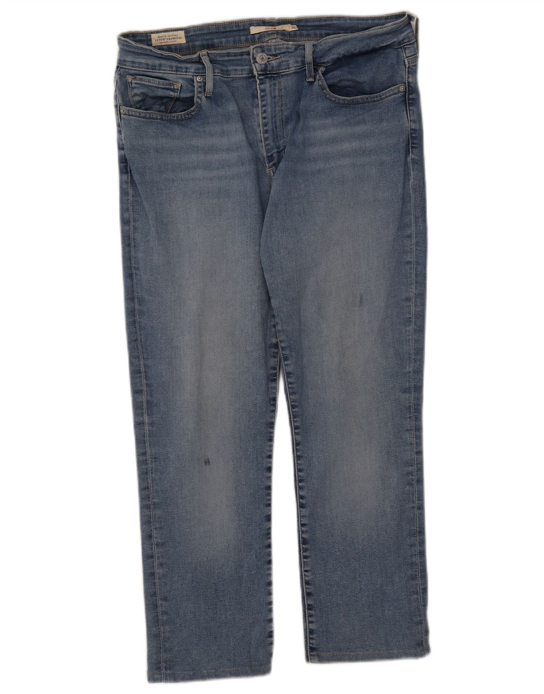 Damskie jeansy Levi's 712 Crop Slim W31 L25 Niebieska bawełna