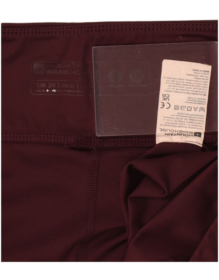 MOUNTAIN WAREHOUSE Damskie legginsy Capri UK 22 3XL Burgundowy nylon
