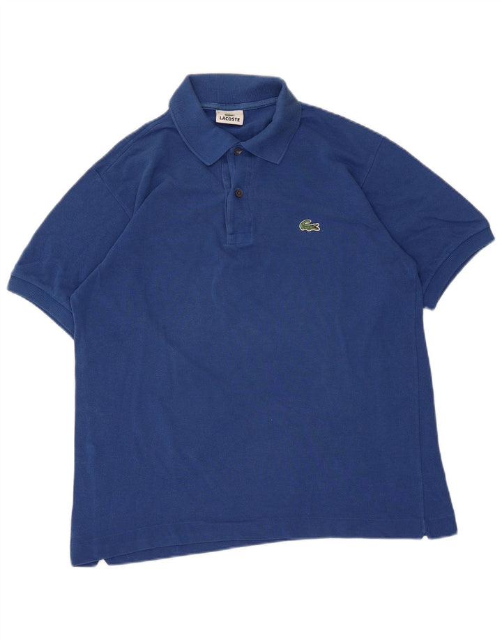 Męska koszulka polo Lacoste, rozmiar 3, mała, niebieska, bawełniana