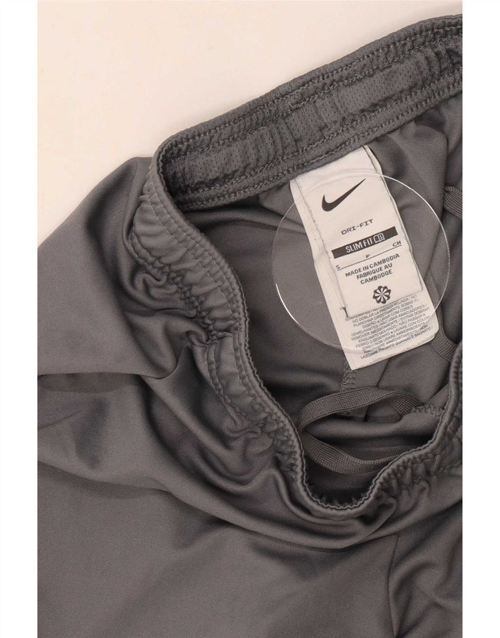 Męskie spodenki sportowe Nike Dri Fit Slim, mały, szary poliester z blokami kolorów