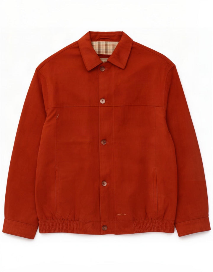 Męska kurtka Bomber Vintage UK 42 XL Brązowa Poliester