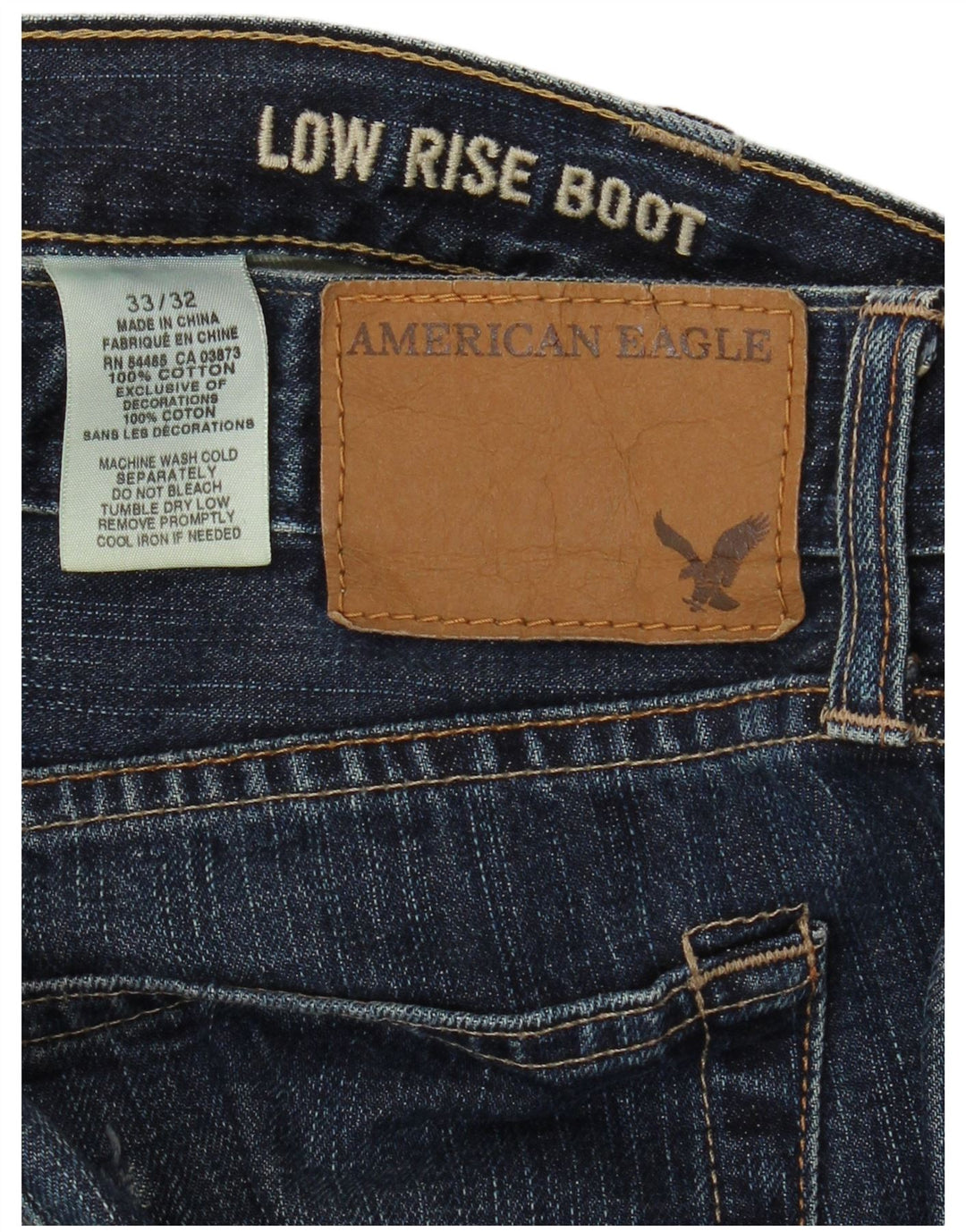 Jeansy męskie AMERICAN EAGLE W33 L32 Granatowe, bawełniane