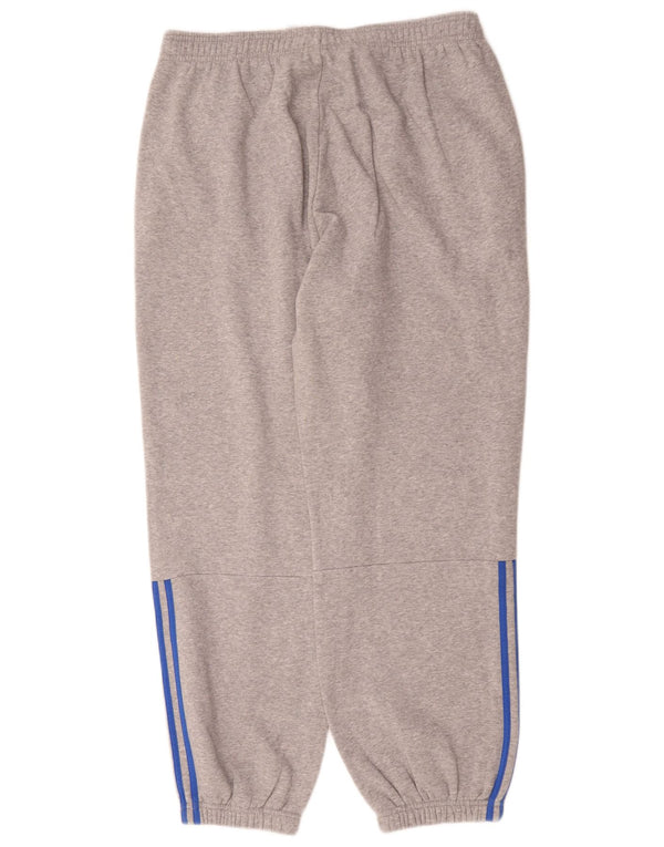 Męskie spodnie dresowe Adidas Joggers XL Szare nakrapiane bawełniane