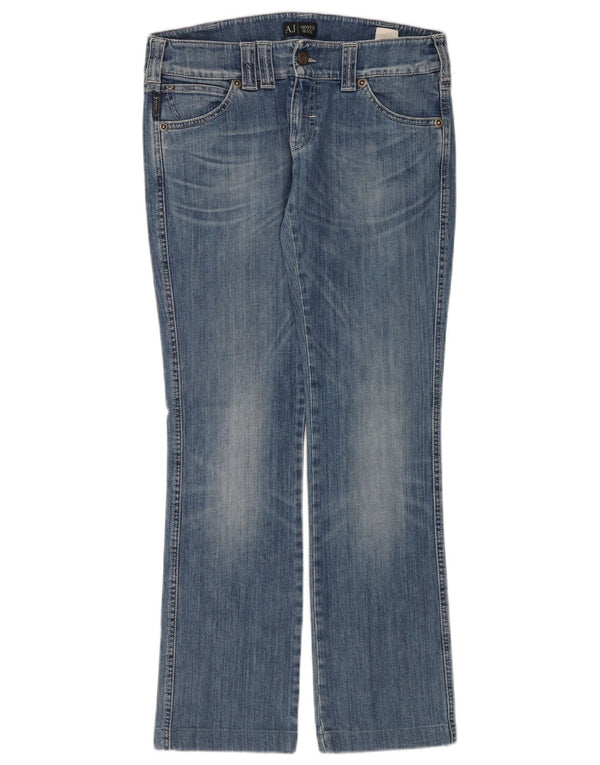 Armani Womens Straight Jeans W28 L30 Blue Cotton