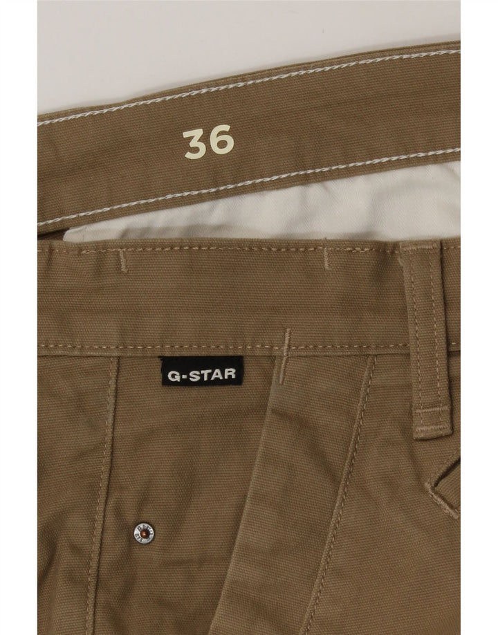 Męskie spodenki Chino G-Star W36, duże, bawełniane w kolorze khaki