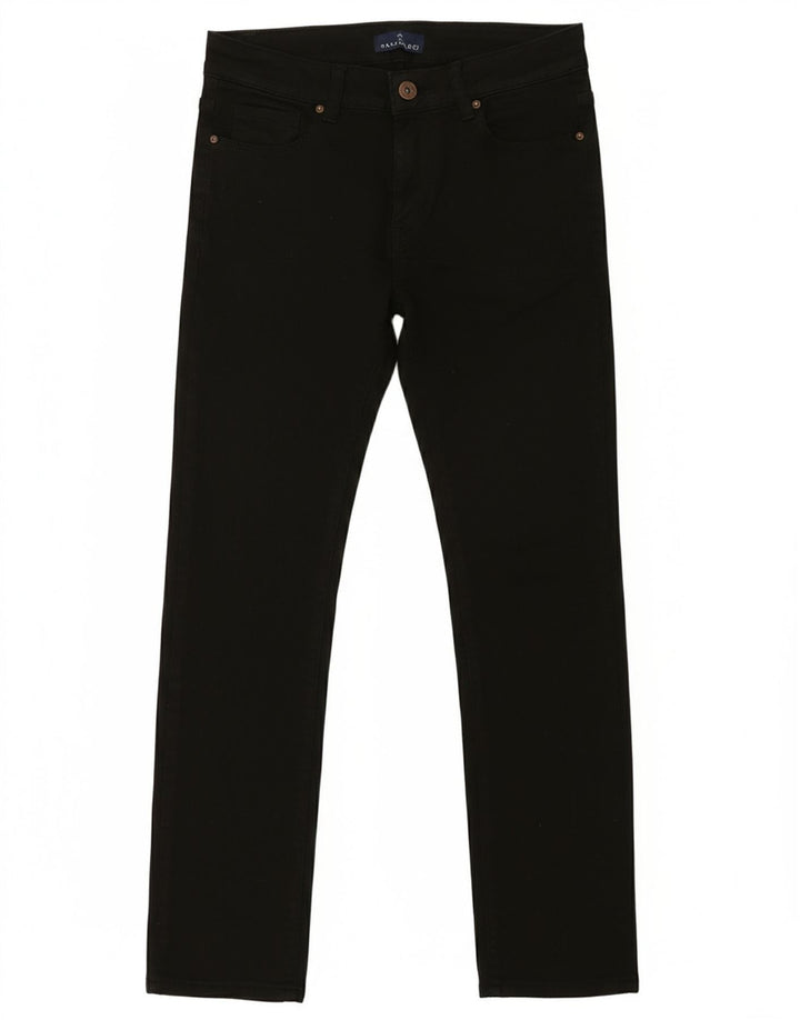 TRUSSARDI Womens Cropped Jeans Medium W30 L26 Black Cotton