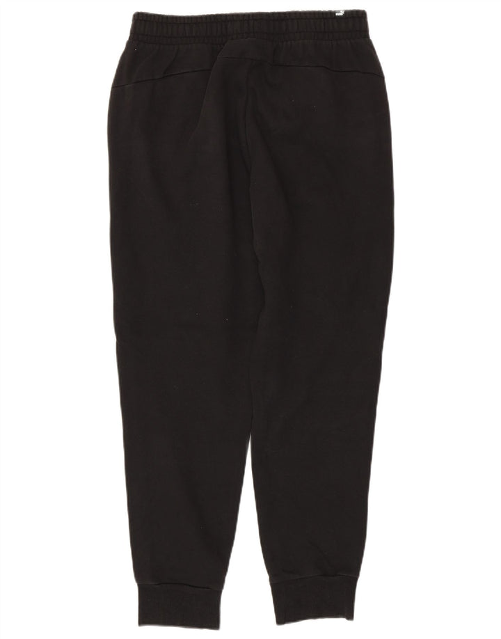 Męskie spodnie dresowe PUMA z grafiką, średnio czarne, bawełniane