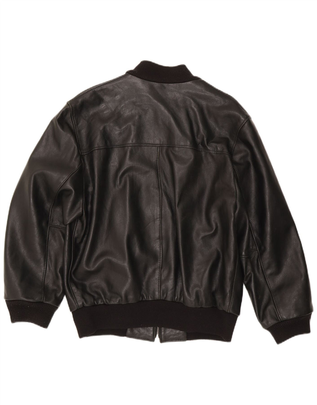 Vintage męska kurtka skórzana bomber UK 38 średnia czarna