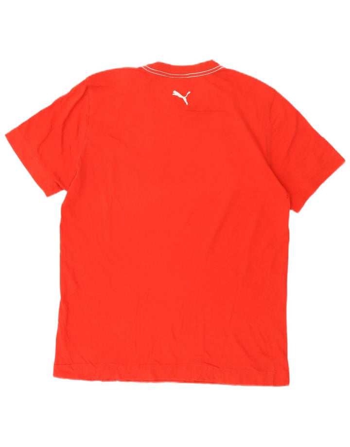 Męski T-shirt z grafiką PUMA, średni czerwony