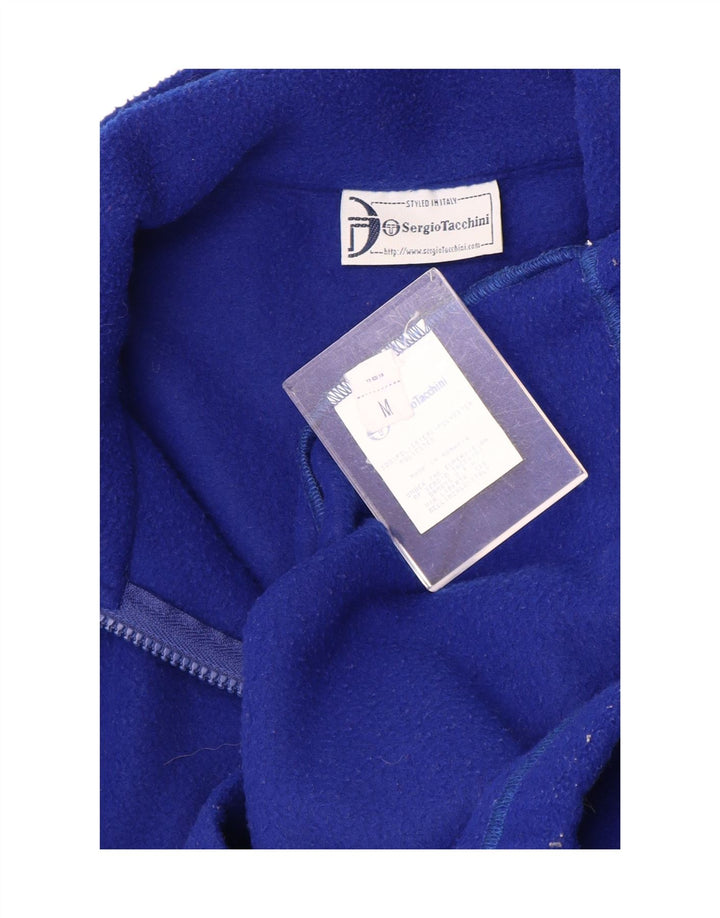 Męski sweter polarowy Sergio Tacchini z zamkiem błyskawicznym, średni niebieski, poliester