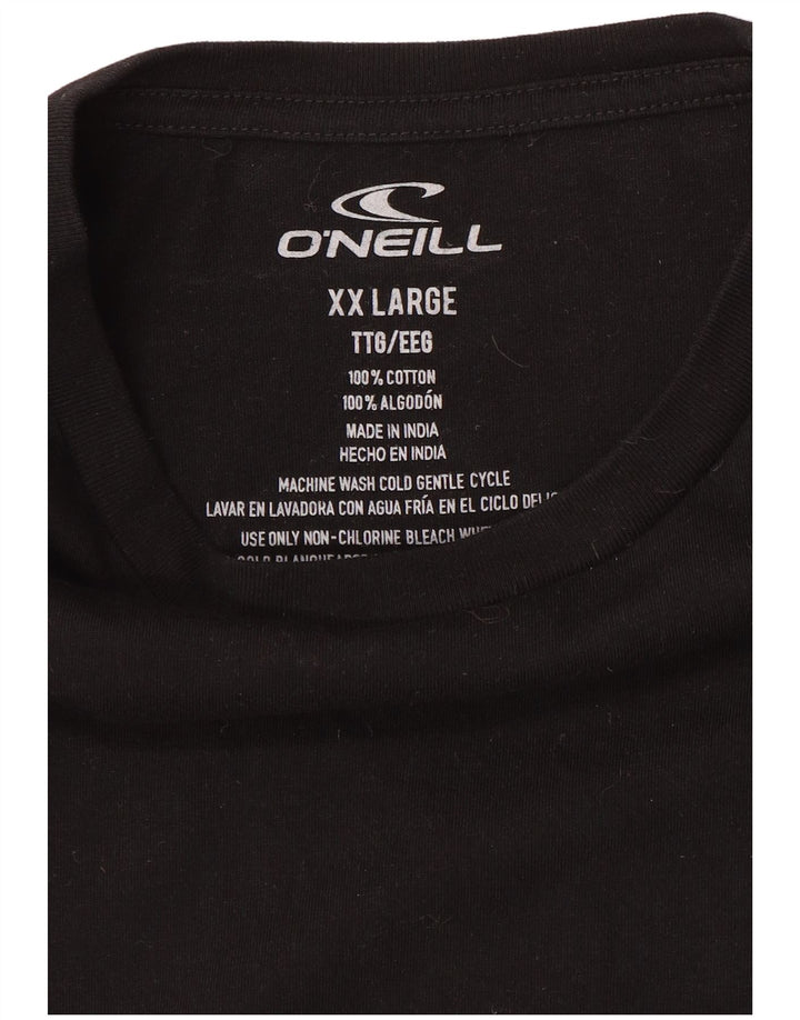 Męski T-shirt z grafiką O'Neill, 2XL, czarna bawełna