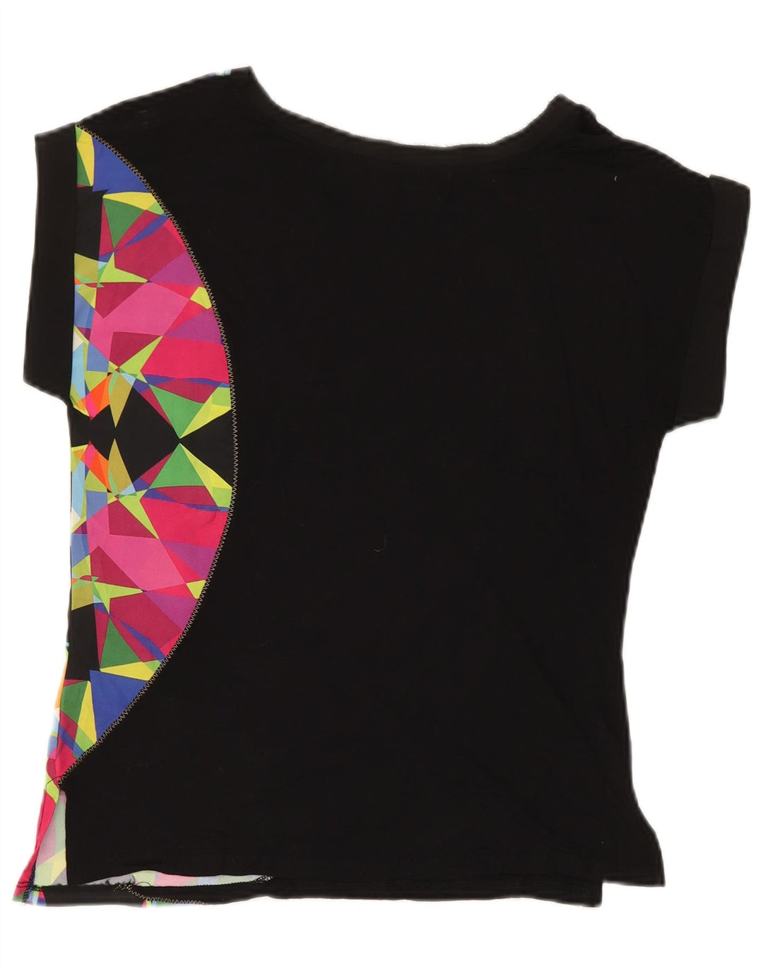 Damska koszulka Desigual Top UK 12 Medium Black Geometric