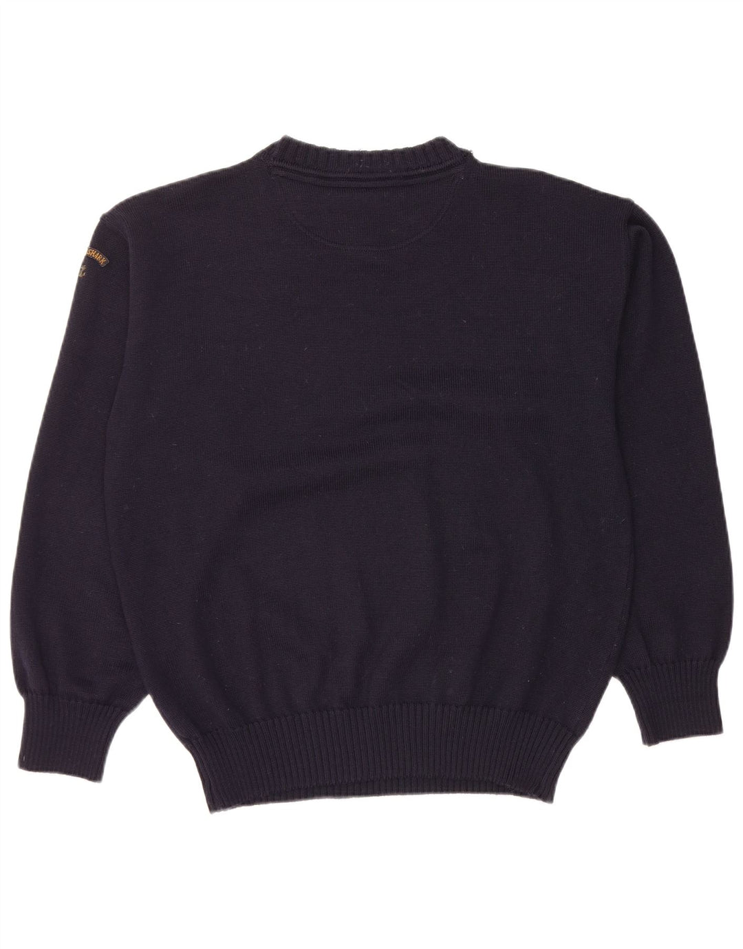 Męski sweter PAUL & SHARK z dekoltem w kształcie litery V, średni granatowy, nowa wełna