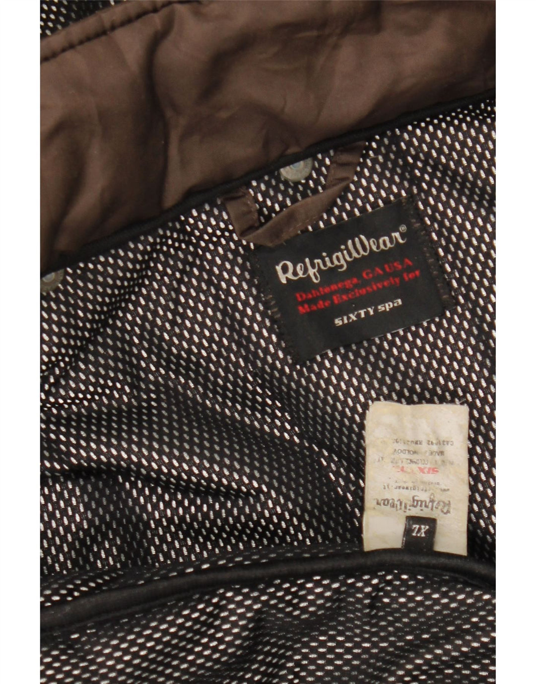 REFRIGIWEAR Damska ocieplana kurtka z kapturem UK 18 XL Brązowa