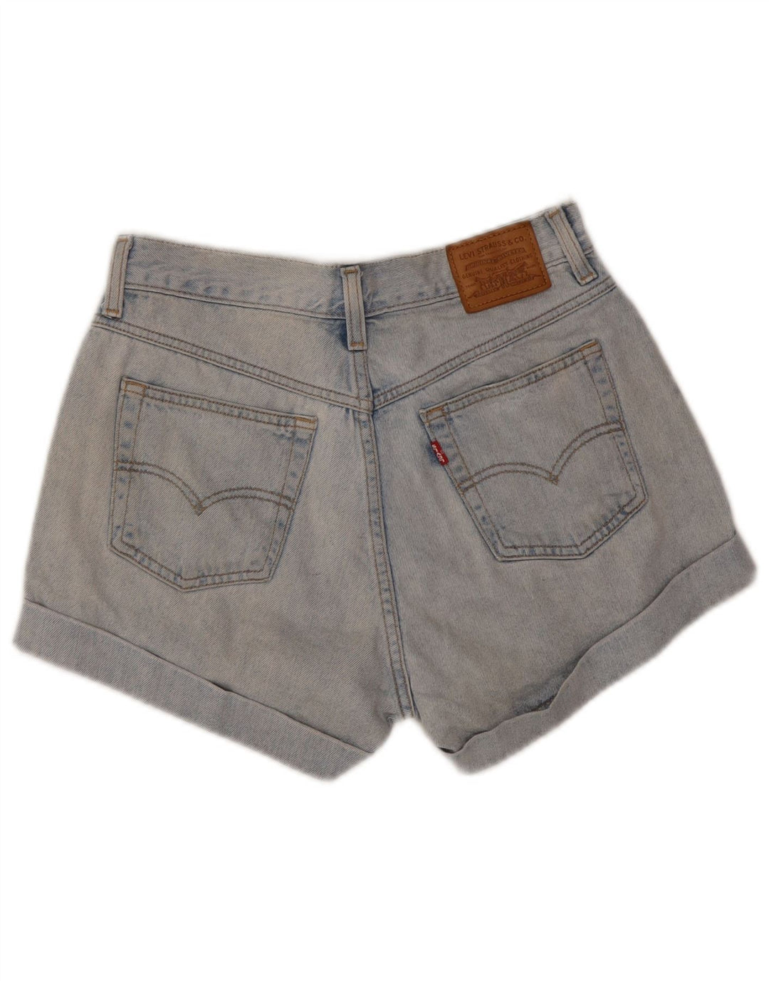 Damskie spodenki jeansowe Levi's W27 Małe, niebieskie, bawełniane