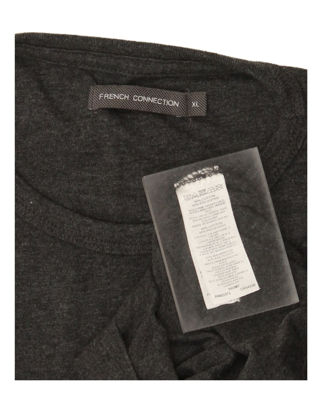 T-shirt męski French Connection Top XL, szara bawełna