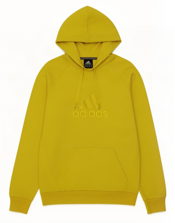 Męska bluza z kapturem Adidas Graphic, średni żółty poliester