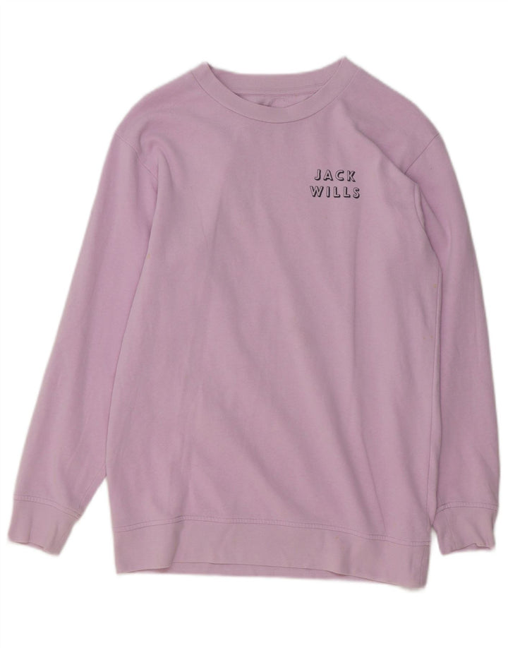 Damska bluza dresowa Jack Wills UK 8, mała, fioletowa bawełna