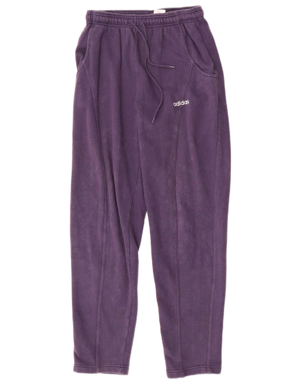 Damskie spodnie dresowe Adidas Joggers UK 10 Małe, granatowe, bawełniane