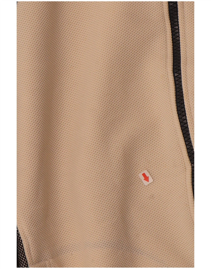 Męska kurtka dresowa ASICS z grafiką, w kolorze średniego beżu