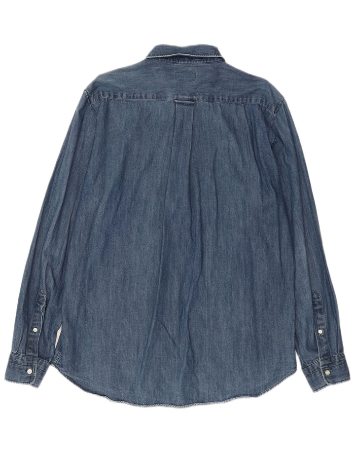 Męska koszula dżinsowa GANT XL, niebieska, bawełniana