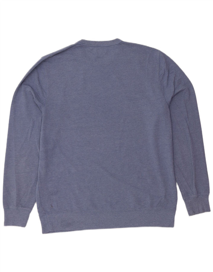 J. CREW Męski sweter bluzowy XL, niebieski, bawełniany
