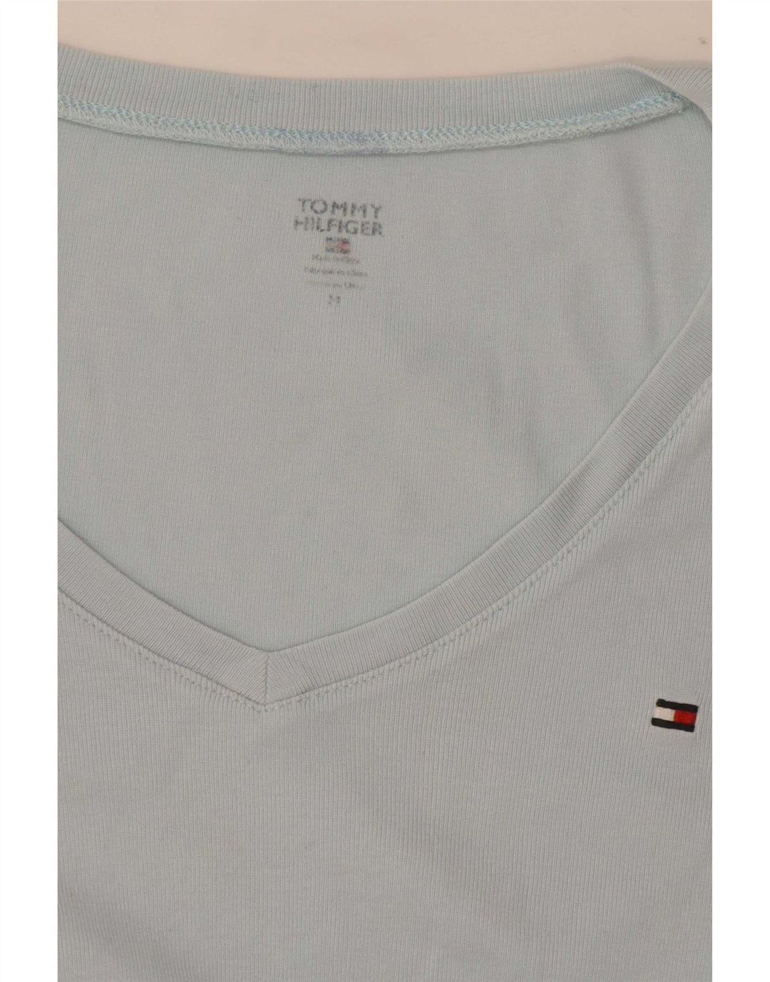 T-shirt damski Tommy Hilfiger Top UK 12 średni niebieski