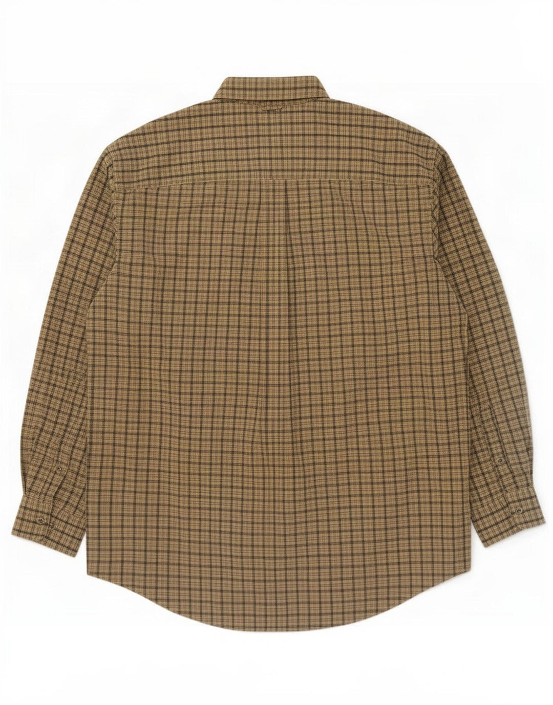 Koszula męska Timberland, duża bawełniana krata khaki