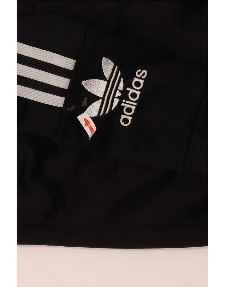 Damski sweter Adidas z grafiką i zamkiem błyskawicznym UK 12, średni czarny poliester