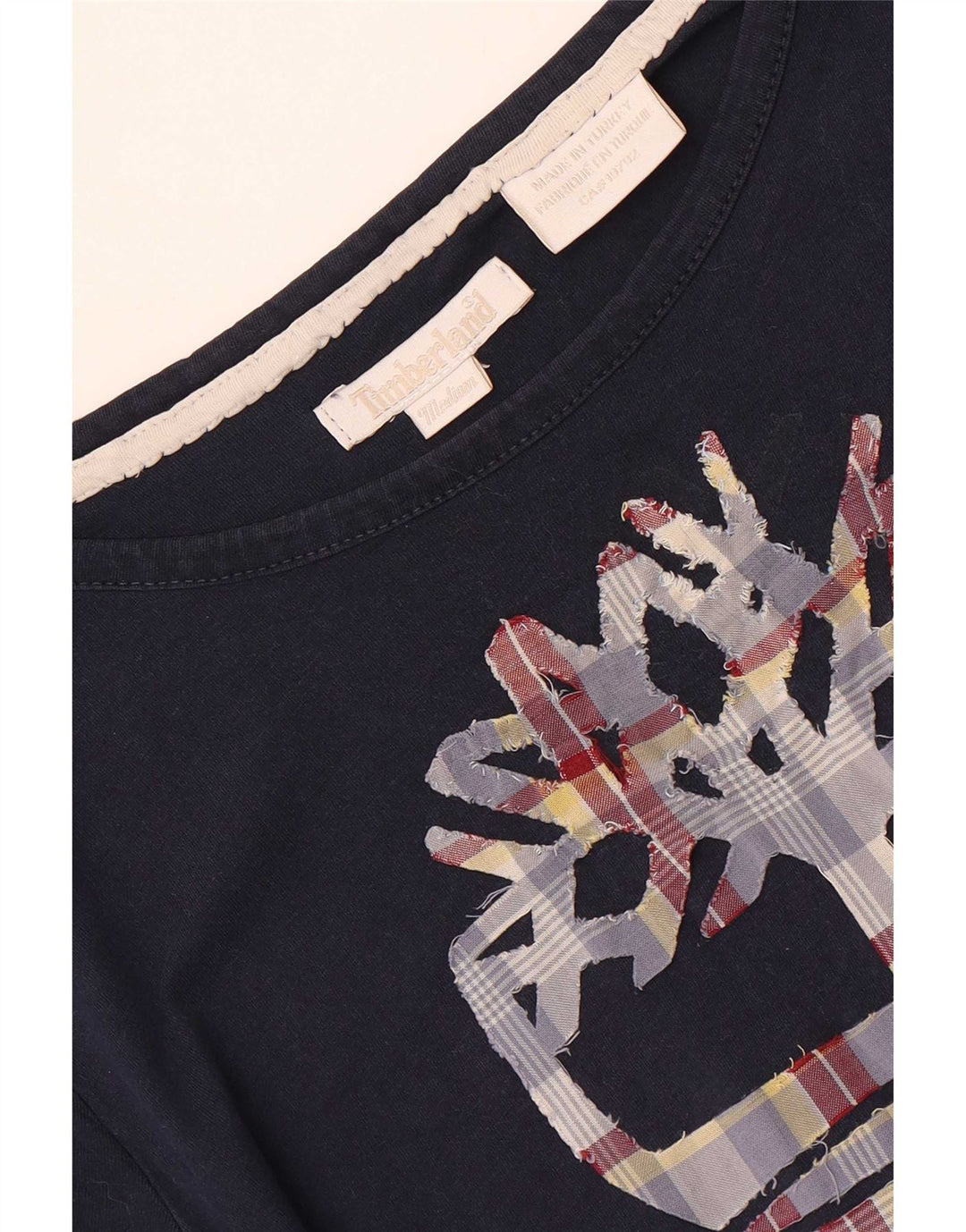 Damska koszulka graficzna Timberland Top UK 12 Medium Granatowa