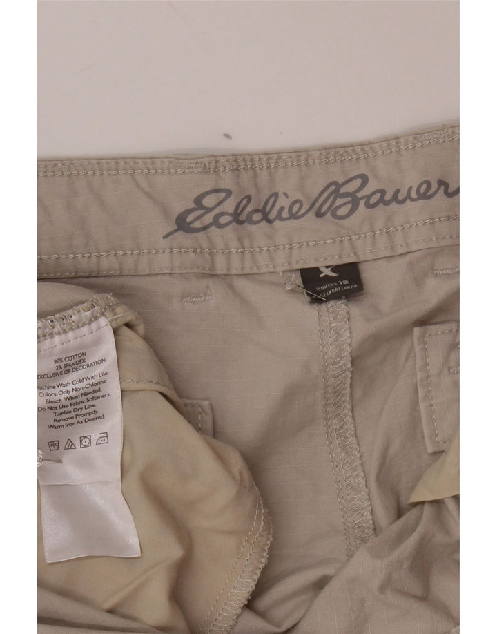 Damskie spodenki cargo EDDIE BAUER US 16 2XL W38 Szara bawełna