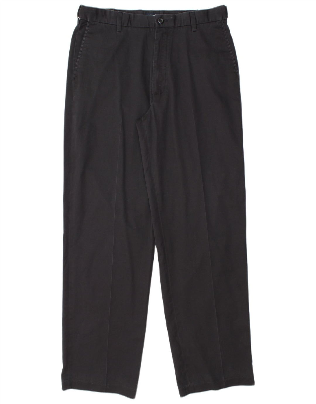 Spodnie męskie IZOD proste chino W34 L34 granatowe bawełniane