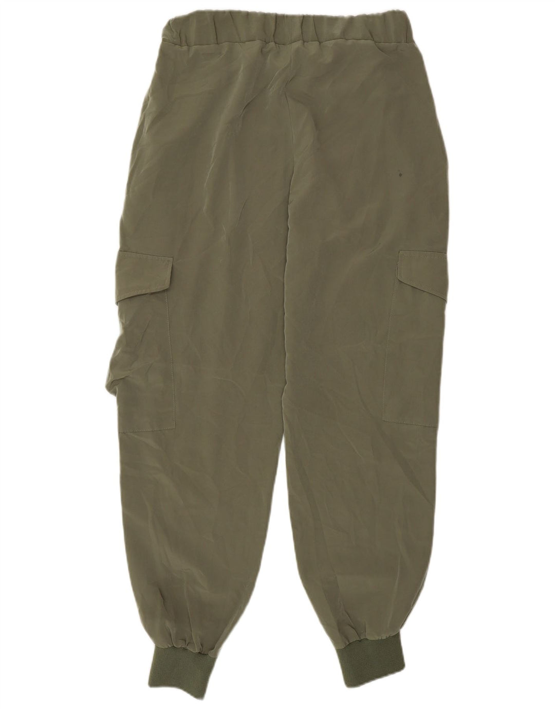 Damskie spodnie joggery Zara, małe, W28 L27, khaki, poliester