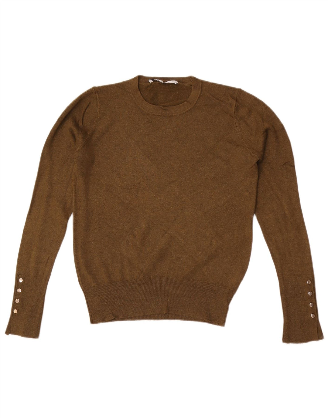 Sweter damski Zara z okrągłym dekoltem UK 12, średni khaki