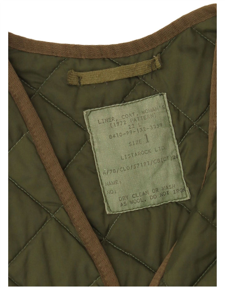 Vintage damska pikowana kamizelka oversize US 1 XS Khaki