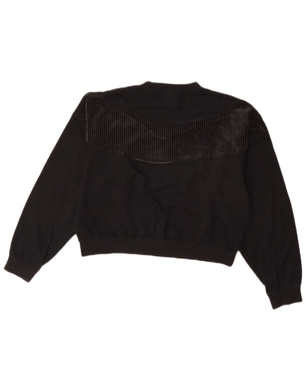 Damski sweter oversize NIKE UK 10, mały, czarny, bawełniany