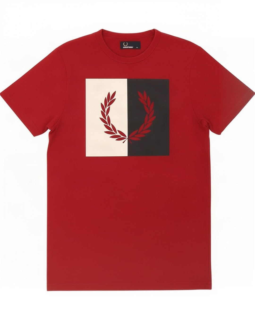 Męska koszulka z grafiką Fred Perry Top XS, czerwona
