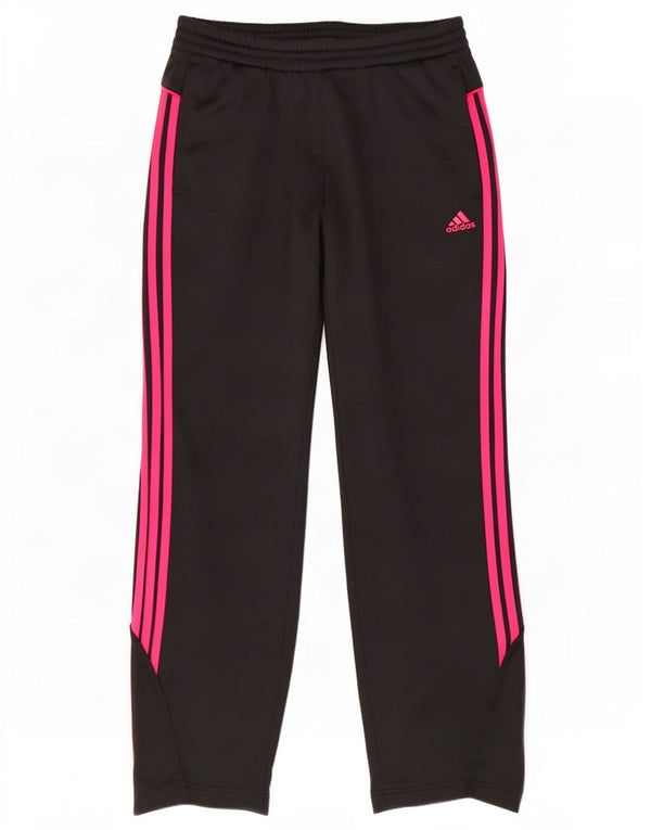 Adidas Womens Tracksuit Trousers UK 8/10 Small Black Polyester