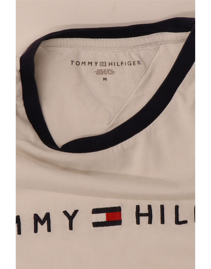 Męski T-shirt Tommy Hilfiger z grafiką, średni biały