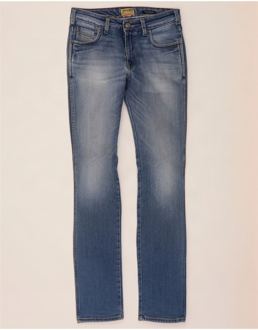 Wrangler Męskie Skanders Slim Jeans W32 L34 Niebieskie bawełniane