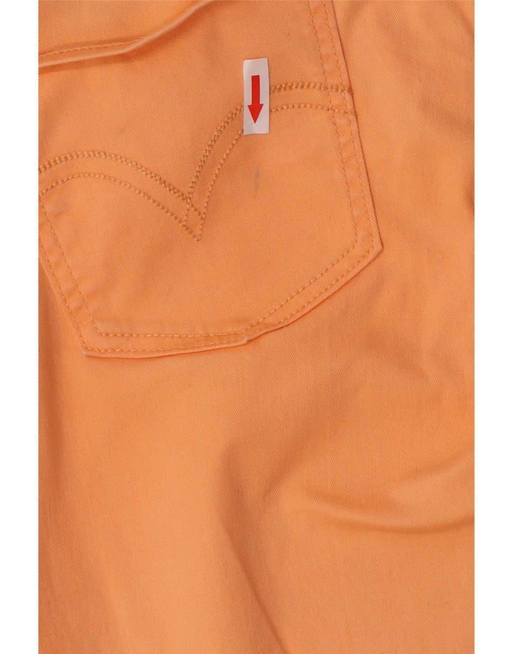 Damskie jeansy Jegging Levi's W34 L32 Pomarańczowa bawełna