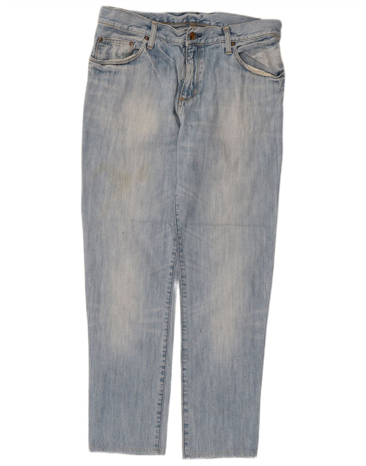 Męskie proste dżinsy Carhartt W34 L28 Niebieskie bawełniane
