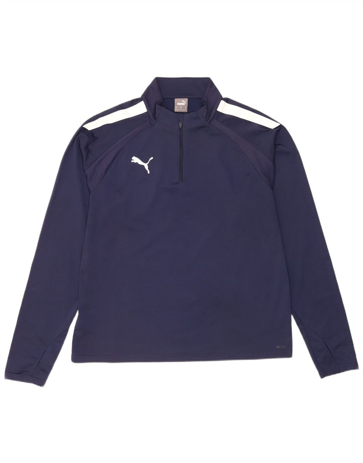 Męski dres Puma z zamkiem błyskawicznym i bluzą XL w kolorze granatowym