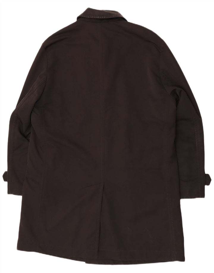 Męski płaszcz przeciwdeszczowy Hugo Boss IT 56 3XL Czarny poliester