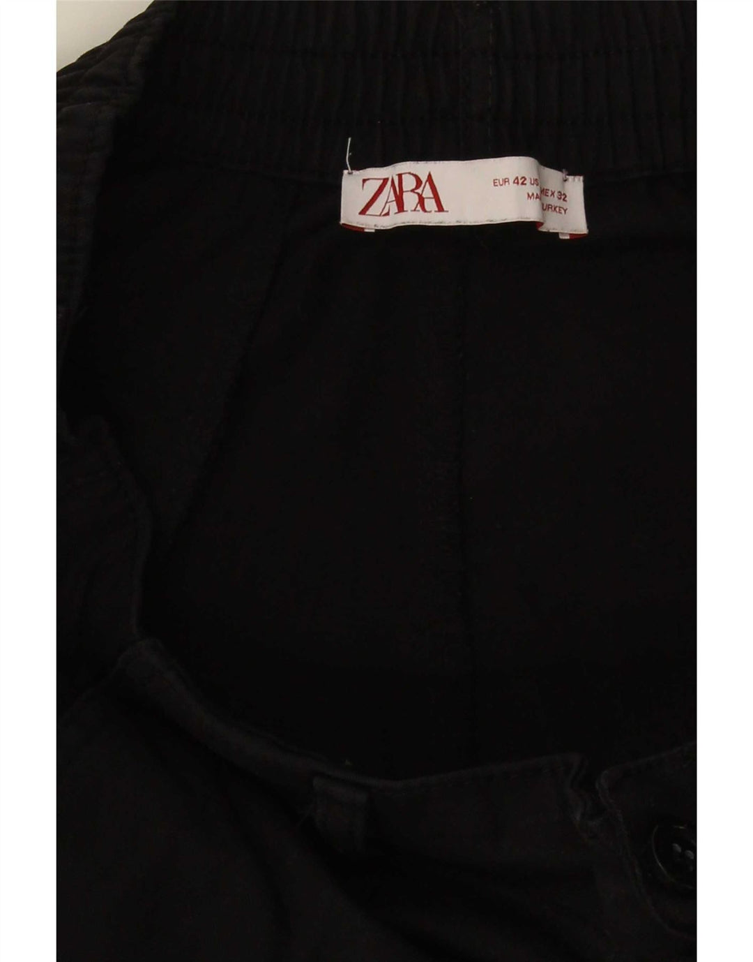 Męskie spodenki cargo Zara EU 42 Large W32 czarne