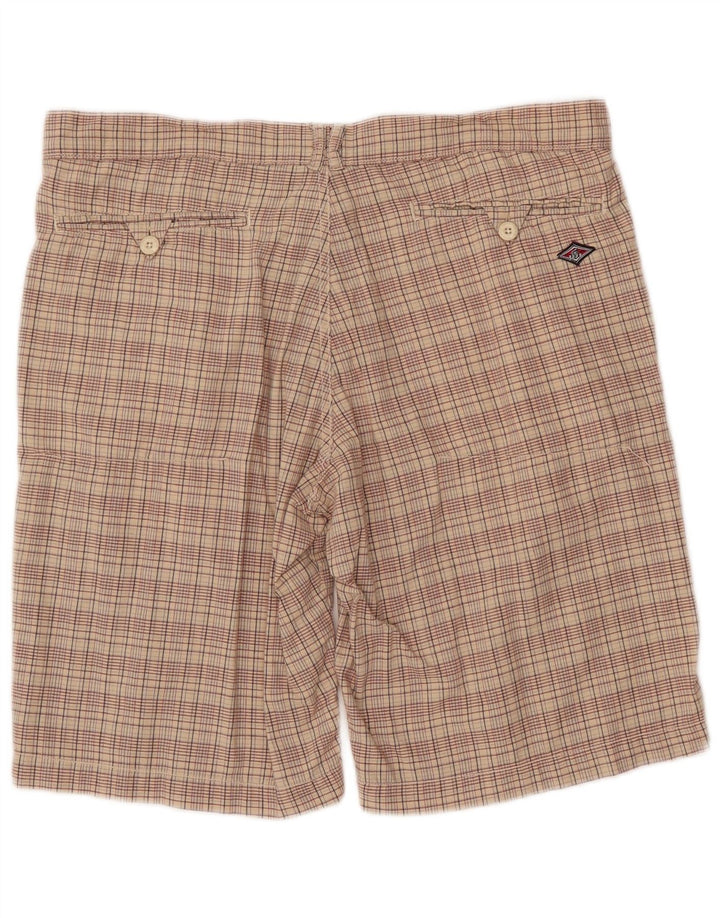 Męskie spodenki Chino BEAR W38 XL, bawełniana beżowa krata