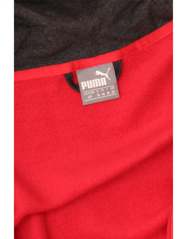 Damski sweter z kapturem i zamkiem PUMA UK 10 Small Red