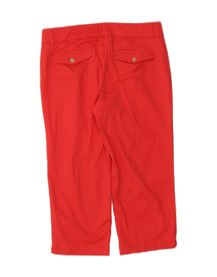 DOCKERS Womens Capri Trousers US 10 Large W32 L21 Red Cotton Vintage Dockers and Second-Hand Dockers from Messina Hembry 